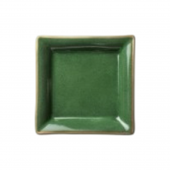 Vuotatasche o posacenere piccolo in porcellana di Limoges Verde Inglese elegante e personalizzabile